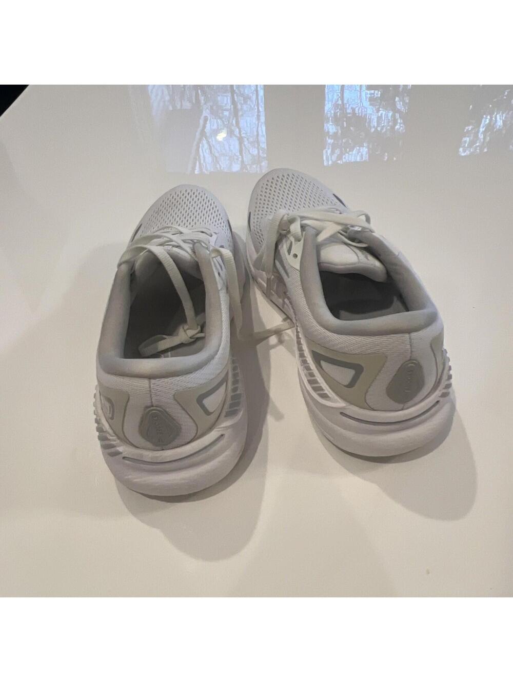 Women's Brooks Adrenaline GTS 23, White/Oyster/Silver, 9.5 B Medium US - Picture 6 of 8